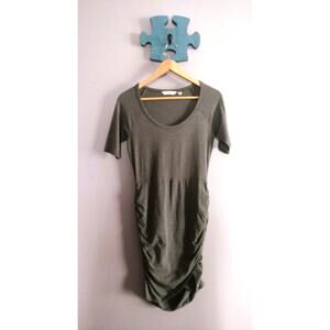 Athleta Green Bodycon Mini Dress Size XS Ruched